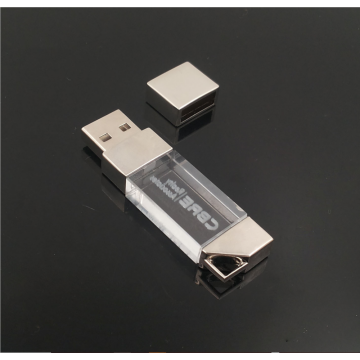 Customizable engraving 32GB 128GB crystal USB flash drive