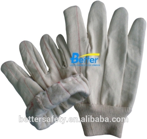 Double Layer White Warm Fleece Lining Cotton Canvas Cotton Industrial Glove