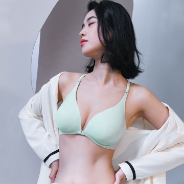 Women's Smooth Invisible Quick-Dry Lycra Front Open Bra