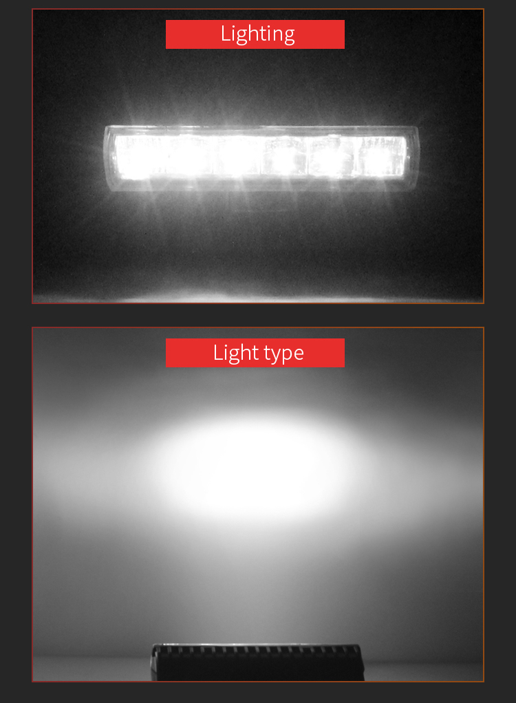 LED 6 "18W Light Bar Iluminação Automotiva para Caminhão Offroad Caminhão Jeep ATV UTV LED Barras de Luz