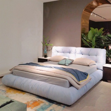 Modern Fabric Queen Bed Double Bed