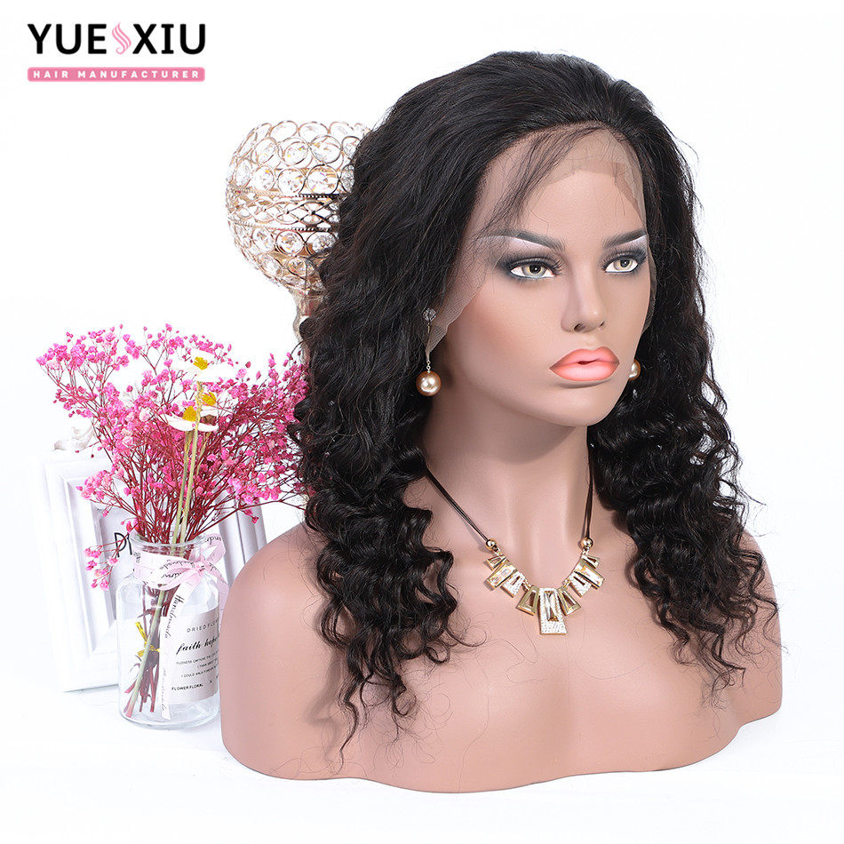 13*4 Lace Front Wig With Baby Hair Brazilian Virgin Human Hair Wigs With Bangs Loose Deeep