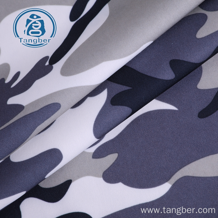 Waterproof polyester custom printed jersey knit fabric