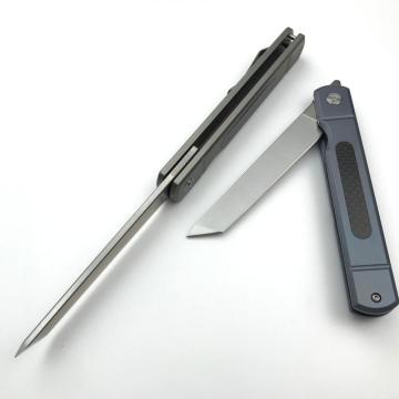 Kapesní nůž EDC s asistovaným otevíráním z uhlíkových vláken