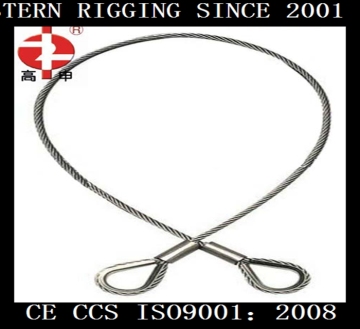 high strength single leg wire rope sling