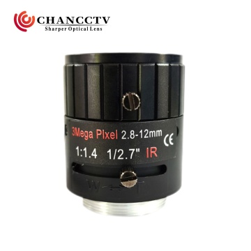 Varifocal Auto Iris 2.8-12mm CS Mount CCTV Lens for Security Cameras