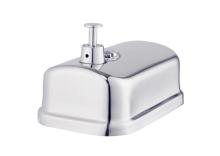 1L Manual Large Capacity White Liquid Soap Dispenser for Public Hotel Bathroom Kitchen