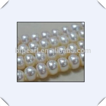 natural white freshwater loose pearls half white