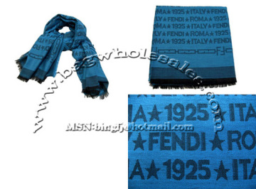 FENDI blue scarf