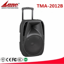 Lane 12 inch active portable trolley PA system with Rechargeable battery,dual wireless VHF microphone and Bluetooth TMA-2012B