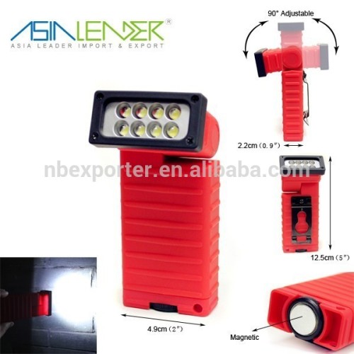 High quality 8LED Work Light Flashlight with magnetic