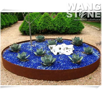 Round Shape Modern Corten Steel Flower Pot for Garden