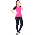 Rozenkleur snel droog jogging shirt