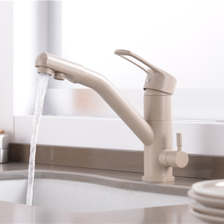 YL-503 3 way kitchen sink faucet 2 holes drinking water tap water purifier faucet from china