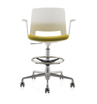 Simple design office furniture lifting swivel bar chair