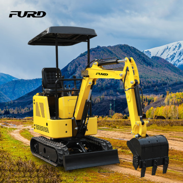 จีนยอดนิยม 900kg 1.5ton Mini Excavator พร้อม CE