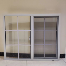 Modern Sliding Window Series: Single Pane with Tempered Glass and Mosquito Net - Special PVC Offer