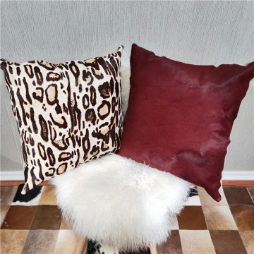 16x16 Inches 18x18 Inches 20x20 Inches Genuine Leather Cowskin Throw Pillow Cover  Genuine Cowhide Pillow Cover