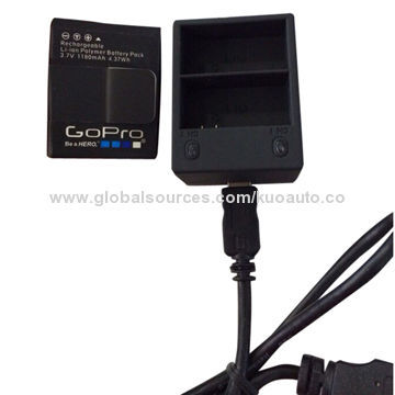 Camera battery chargers, for GoPro 301 battery