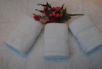 16s Hand Towels Middle Satin Border