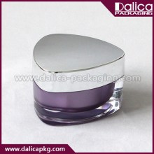 Amazing stylish screw-capped acrylic triangle jar