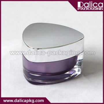 Amazing stylish screw-capped acrylic triangle jar