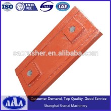 High Manganese heat processed casting impact plate, Check Plate Side Plate Casting Steel Wear Plate, Impact crusher parts