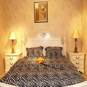Leopard Printed Polar Fleece Bed Sheets Wholesale
