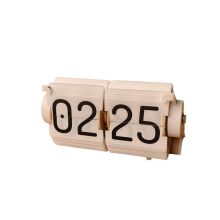 Table Flip Clock Desk Page Turning Desk Clock