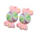 Fancy Resin Lollipop Handmade Flatback Bowknot Candy Decoration Fai da te Scrapbooking Creazione di gioielli Accessori Craft