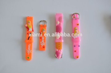 high sale princes style embossing beautiful girl embossed pvc bracele