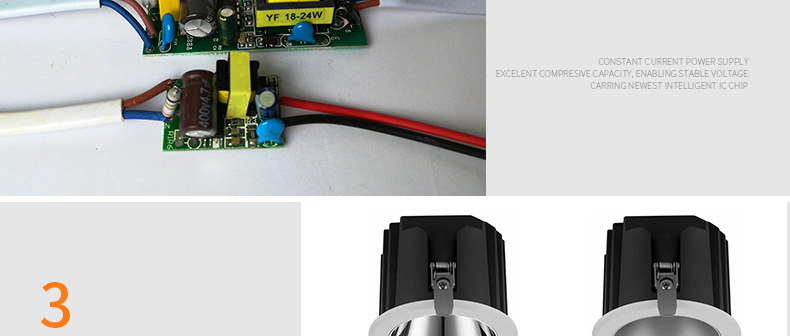 Hsong Dali 0-10 V Triac Dimmable mit Farbveränderlichkeitslicht für Küche