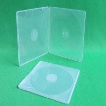 5mm pp cd case single/double transparent with outer clear plastic sleeve