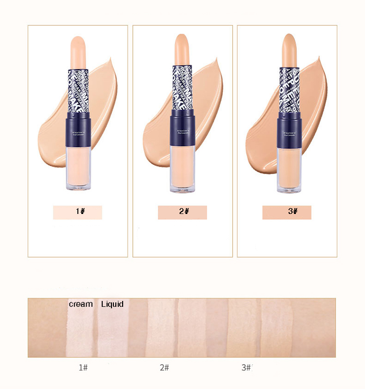 2 In 1 Double Head Liquid Concealer and Cream Makeup Concealer pen