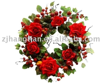 artificial rose garland