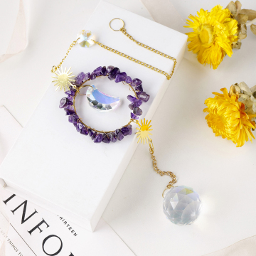 Wholesale Natural Handmade Crystal Prism Suncatchers - Rainbow Maker