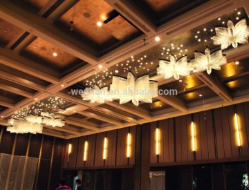 Elegant flower hotel chandelier for guest room lamps