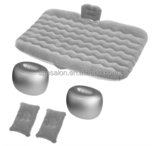 Flocking Travel Inflatable Car Air Mattress Bed with 2 Pillows