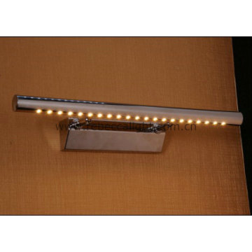 Lâmpada de parede LED moderna Luz de espelho de aço inoxidável para lavatório