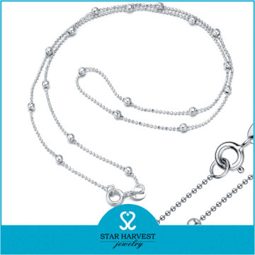 Fashion 925 sterling silver bead chain