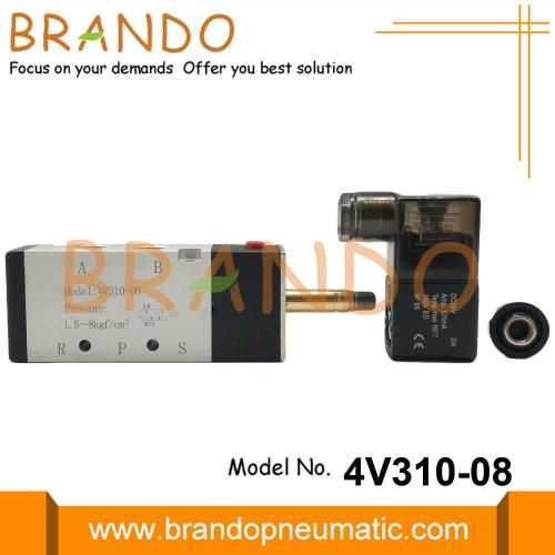 4V310-08 Válvula solenoide neumática 5/2 vías 240V CA