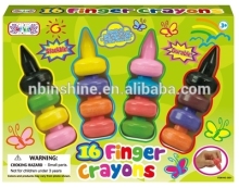 Multi color finger crayon set