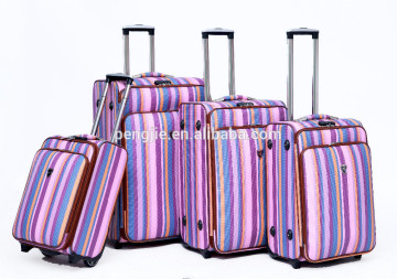 Two Wheels PU Trolley Leather Suitcase Set