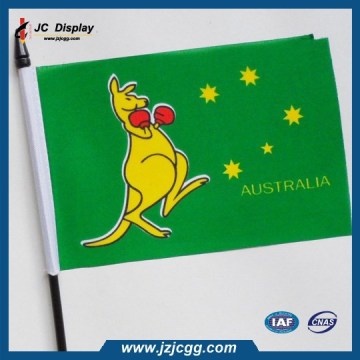 Australia Boxing Kangaroo Small Hand Waving flag