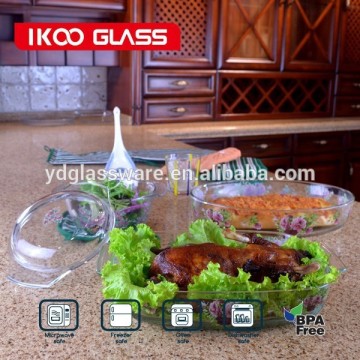 borosilicate glass casserole with lid