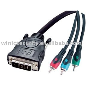 Twisted pair dvi to rca cable
