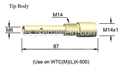 OTC 500A punta titular U4173G03