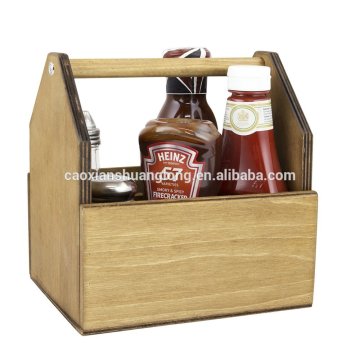 Wooden Condiment Holder For sauces and cutlery
Wooden Condiment Holder For sauces and cutlery
