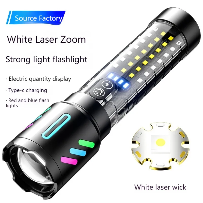 5-Mode Tactical LED Handheld Flashlight with Adjustable Focus