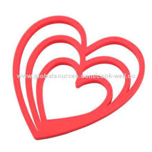 Heart Design Silicone Trivets